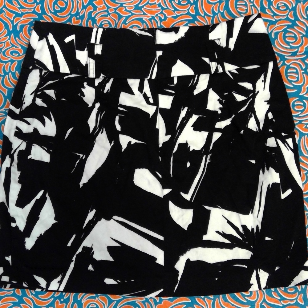Abstract Mini Skirt